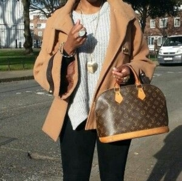 Louis Vuitton Handbags - Louis Vuitton Monogram Alma Satchel - Brown Monogram with Tan Trim
